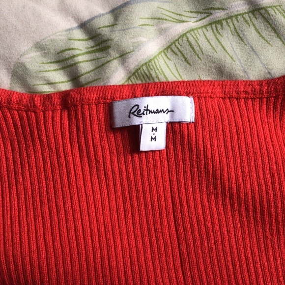 Pull rouge décolleté - Picture 4 of 4